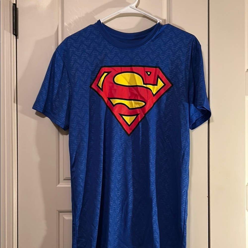 DC Comics Superman Blue Red Short Sleeve Tee